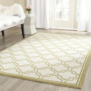 Safavieh Amherst Wilson Geometric Area Rug, Ivory/Light Green, 5'3" x 8'