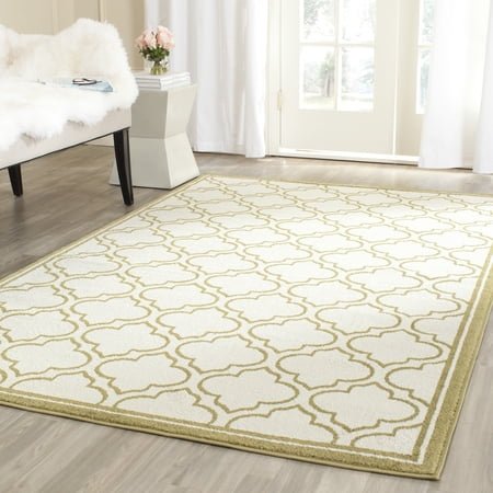 Safavieh Amherst Wilson Geometric Area Rug, Ivory/Light Green, 5'3" x 8'