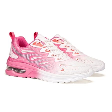 CZV Women's Shock Absorption Running Shoes, Breathable Mesh Lightweight Athletic Sneakers for College, Commute, Walking, Gym, Casual.Pink