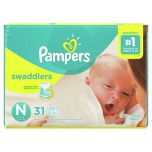 Pampers Swaddlers Diapers Size N 31 Count