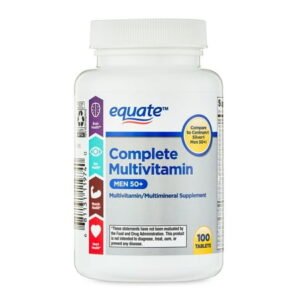 Equate Complete Multivitamin/Multimineral Supplement Tablets, Men 50+, 100 Count, Compare to Centrum® Silver® Men 50+