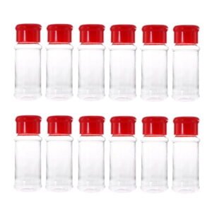 CATIEBYE Home Use Spice Jar Plastic Red 24pcs