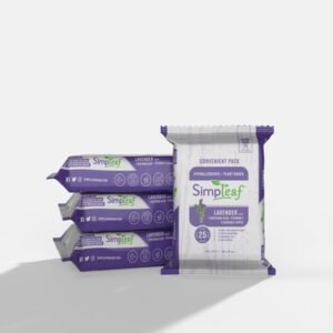 Simpleaf Flushable Wet Wipes | Eco- Friendly, Paraben & Alcohol Free | Hypoallergenic & Safe for Sensitive Skin | Soothing Aloe Vera Formula with Lavender Scent | (25-Count) 4 Pack…