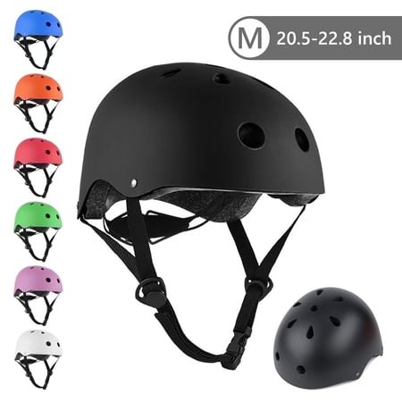 Tripumer Youth Bike Helmet Boys Girls Scooter for 9 -15 Years Skateboard Adjustable Helmet Black
