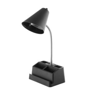 Mainstays 15" LED Adjustable Matte Black Gooseneck Desk Lamp