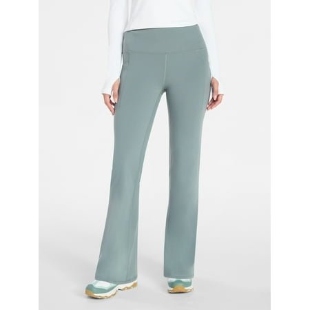 Avia Women's SoftSculpt Flare Leggings with Pockets, Sizes XS-4X