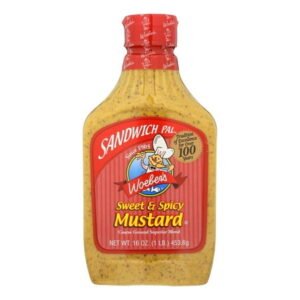 Woeber's Sandwich Pal Sweet and Spicy Mustard, 16 oz, Gluten Free