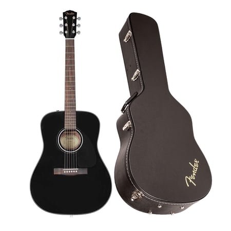 Fender Dreadnought Acoustic Guitar, Black