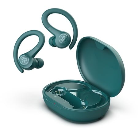 JLab Go Air Sport Bluetooth Earbuds, True Wireless with Charging Case, Teal