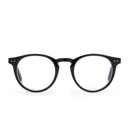 Compliments by DIFF Eyewear Chase Blue Light Reading Glasses Black +1.25