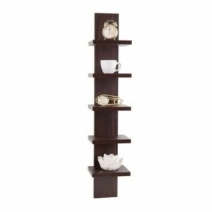 Danya B. Utility Column Spine Wall Shelves - Walnut