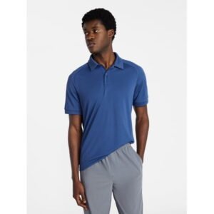 Athletic Works Men's and Big and Tall Men's Active Mesh Polo Shirt, Size XS-5XL