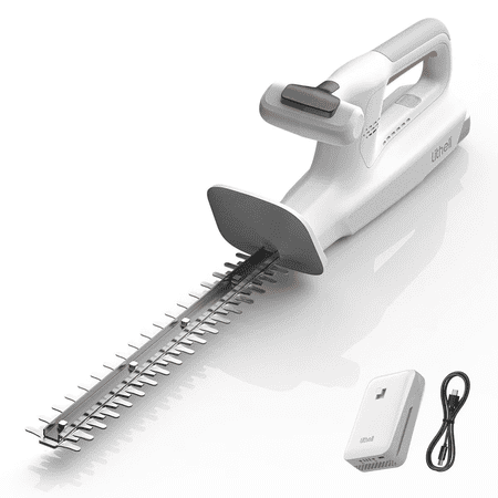 Litheli 20V 16'' Cordless Hedge Trimmer, Lightweight, With 2.5Ah Portable Battery, for Bush & Shrub Cutting, Trimming, Pruning