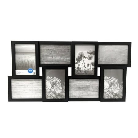 Mainstays – 4x6 Picture Frame – Black Gallery 8 Photo Linear Program Wall Photo Frame
