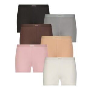 Reebok Women's Underwear Sport Soft Boyshort Panties, 6-Pack Sizes XS-3XL