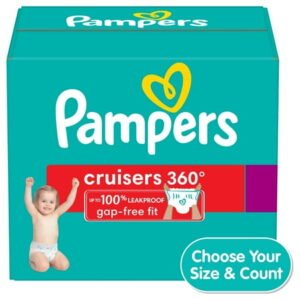 Pampers Cruisers 360 Pull-On Baby Diapers Size 5, 96 Count (Select for More Options)