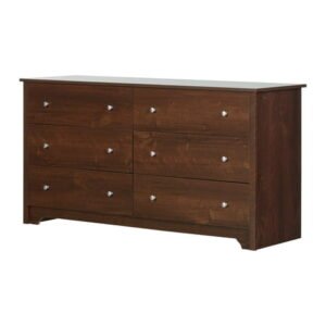 South Shore Vito 6-Drawer Double Dresser, Cherry