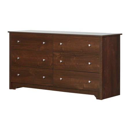 South Shore Vito 6-Drawer Double Dresser, Cherry