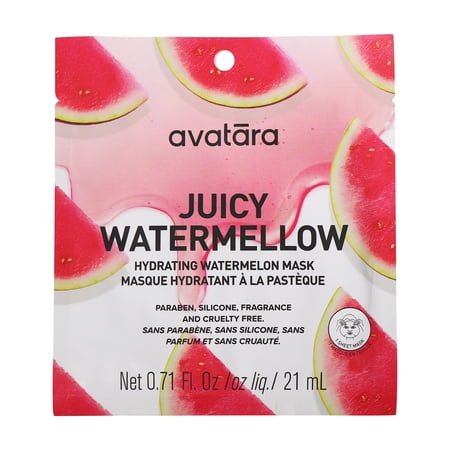 Avatara Juicy Watermellow Hydrating Watermelon Face Mask for All Skin Types, 1 Sheet Mask