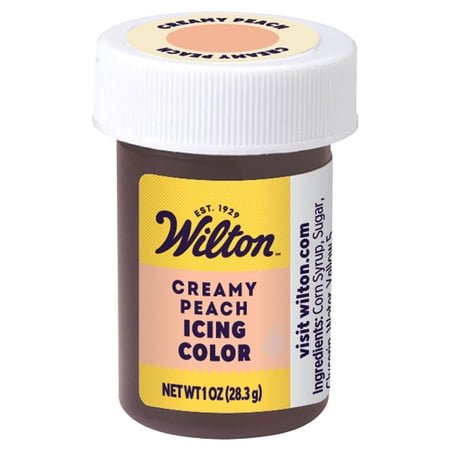 Wilton Creamy Peach Food Coloring Edible Gel for Baking & Cake Decorating No Taste 1 oz.