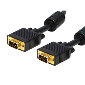 Monoprice Super VGA Cable - 25 Feet - Male to Male With Ferrites For In-Wall Installation | Gold Plated, CL2 Rated
