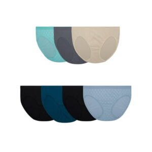 Fruit of the Loom Women's 360 Stretch Seamless Bikini Underwear, 6+1 Bonus Pack