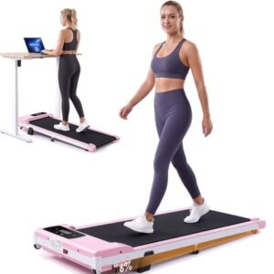 Walking Pad Treadmill for Home, 3.0HP Under Desk Treadmill with 6% Incline, Mini Portable Walking Running Machine Slim Compact Motorized Electric Treadmill with 300 lbs Capacity