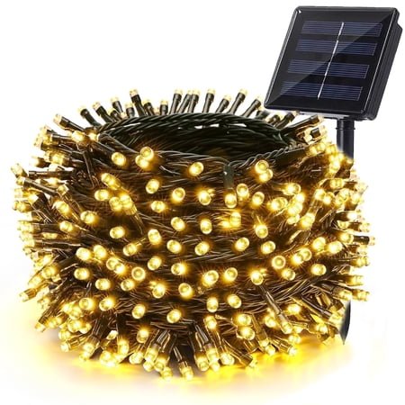 Toodour Solar String Lights Outdoor Waterproof, 72ft 200 LED Solar Powered Christmas Lights with 8 Modes for Garden Yard Party Wedding Tree Decor (Warm White)
