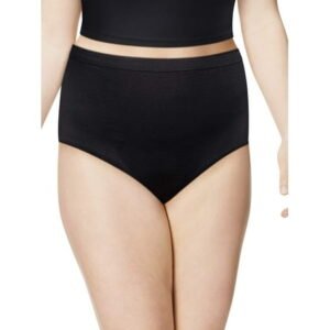 Just My Size Women's Plus Super Value Bonus Cotton High Waist Brief Underwear, 6+2 Bonus Pack