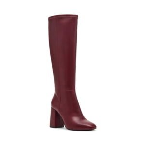 Madden Girl Women's Wesley Block Heel Tall Shaft Boot (Wide Calf Available)