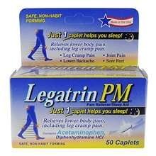 Lil Drug Store Products Legatrin PM Pain Reliever/Sleep Aid, 50 ea