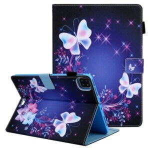 Allytech iPad Air 10.9" 4th Generation Case 2020, iPad Air 4 Cover, PU Leather Multi Angle Viewing Stand Auto Sleep Wake Protection Flip Cover for Apple iPad Air 4/ iPad Pro 11 2020/2018,Butterflies