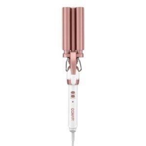 Conair Double Ceramic 3-Barrel Curling Iron, Hair Curler for All Lengths