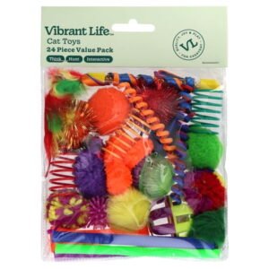 Vibrant Life Value Pack Cat Toys, 24 Pieces