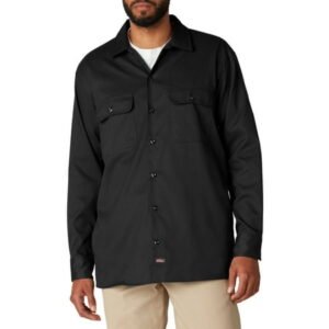Dickies Men's FLEX Long Sleeve Work Shirt with Temp Control Cooling