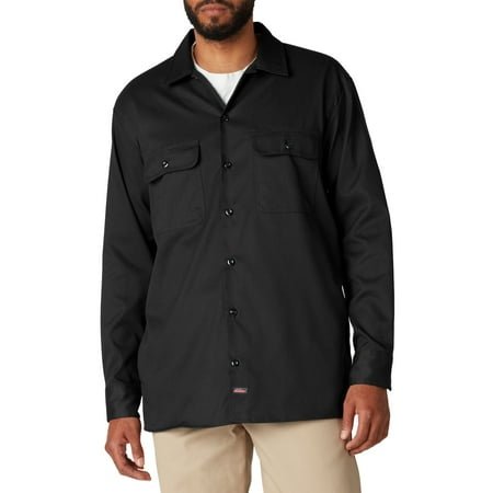 Dickies Men's FLEX Long Sleeve Work Shirt with Temp Control Cooling