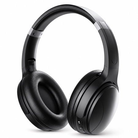 TOPVISION Active Noise Cancelling Headphones, Wireless Bluetooth 5.4 Headphones with Long Battery Life, Deep Bass, Built-in Mic, Over-Ear Headphones for Travel, Work, Compatible with iOS, Android, PC