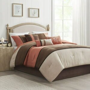 Home Essence Overland 7 Piece Faux Suede Comforter Set