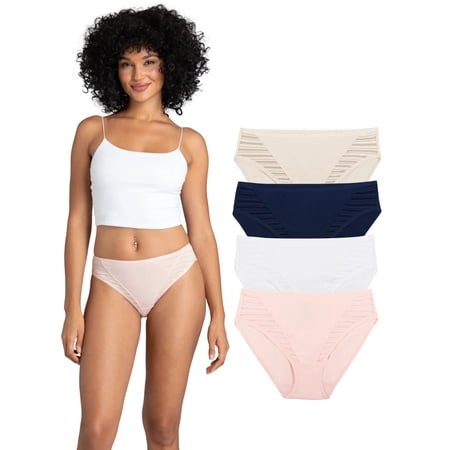 Fruit of the Loom Women's Coolblend Underwear, 4-Pack, Sizes S - 2XL