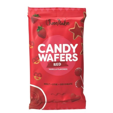 ChocoMaker Red Vanilla Flavored Candy Wafers, 12oz