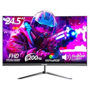 Gawfolk 24.5" 200Hz Gaming Monitor FHD | Frameless | Built-in speaker| 100% sRGB | Eye Care | VESA