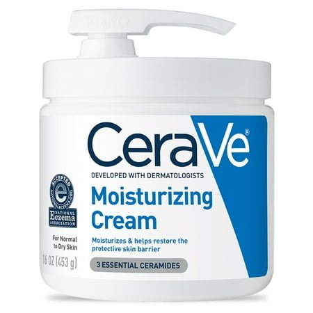 CeraVe Moisturizing Cream for Face & Body Normal to Very Dry Skin with Pump 16 oz