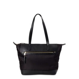 Time and Tru Adelle Nylon Women's Tote Bag, Black