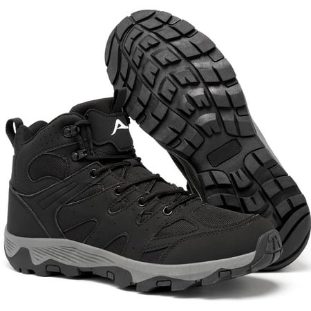 MeMoride Men's Waterproof Hiking Boots Outdoor Anti-Slip Mid Trekking Lightweight Mountaineering Shoes