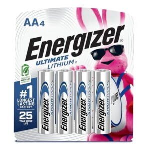 Energizer Ultimate Lithium AA Batteries, 4 Pack