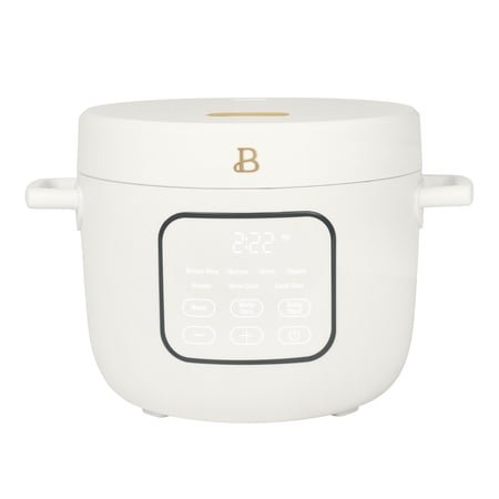 Beautiful 14-Cup Cooked, 6-Cup Uncooked Electric Rice and Grain Cooker, EverGood Non-Toxic Ceramic Nonstick Coating, White Icing by Drew Barrymore