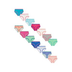 Wonder Nation Girls Hipster Cotton Underwear 14-Pack, Sizes 4-18