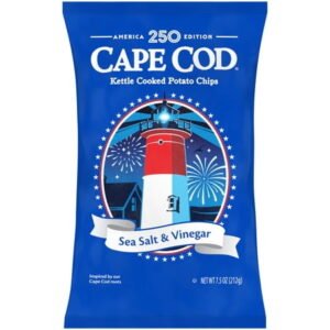 Cape Cod Limited Edition Sea Salt & Vinegar Chips, 7.5 oz Bag