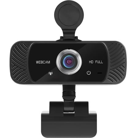 1080p Webcam Full HD Web Camera w/ Built-In Microphone, 30fps, USB 2.0, 120° View Streaming Cam by Mata1-USA