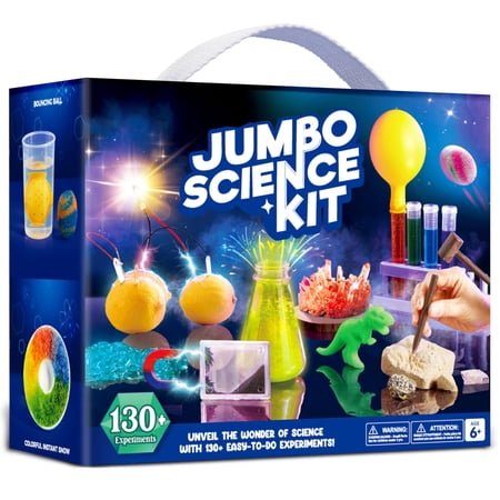 Joyfy 130+ Jumbo Science Kits for Kids Stem Project Educational Toys Gifts for Boys Girls Age 8-12
